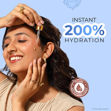 Just Herbs 24K Gold Bakuchiol Face Serum for Fights Signs of Ageing | Improve Skin Elasticity | Instant Lasting Hydration All Skin Types for Men and Women 30ml